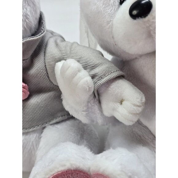 TY We Do Wedding Bear Duo Beanie Baby Bride & Groom 2004 Stuffed Toy - Picture 8 of 13